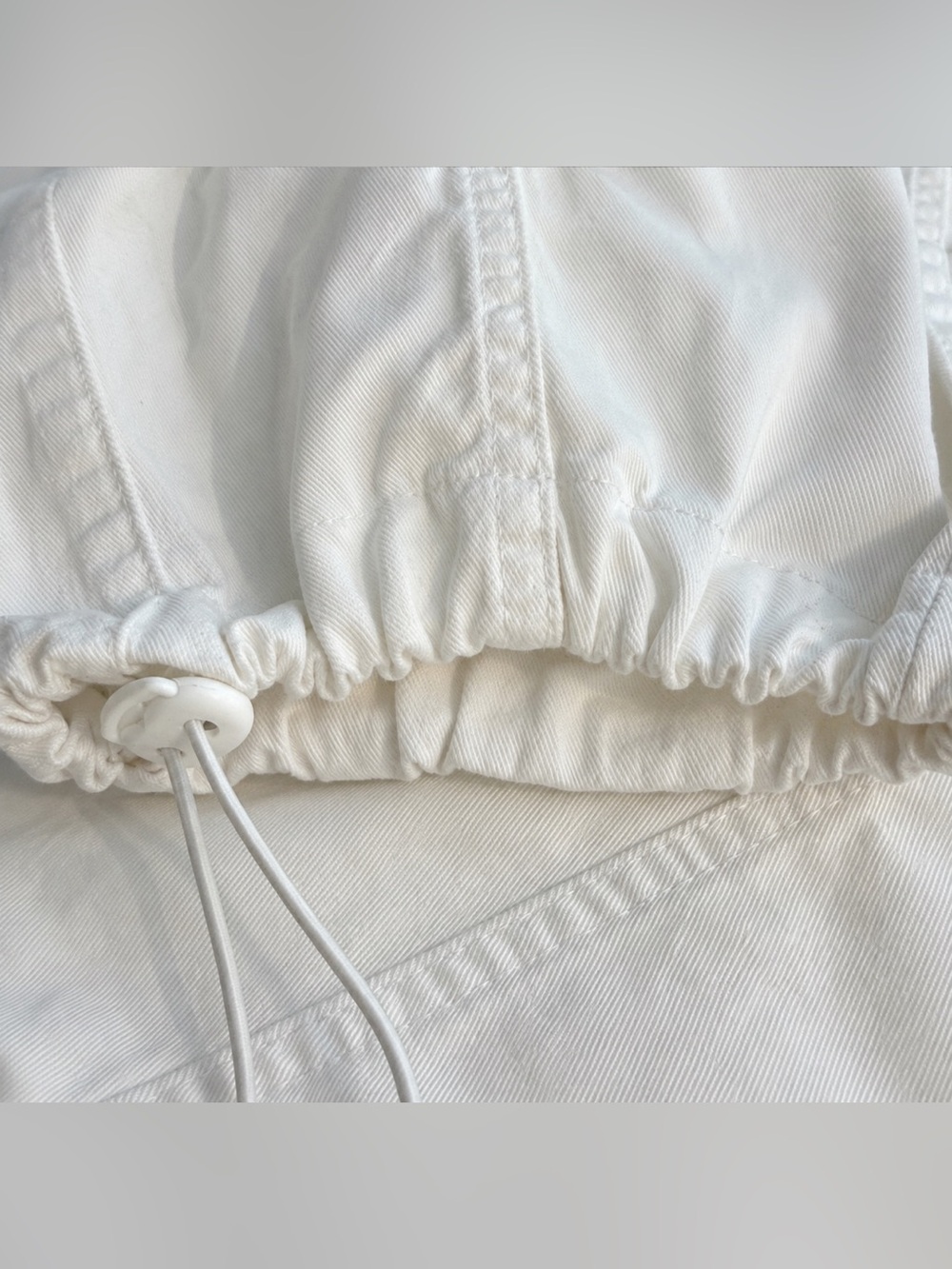 NWT 🆕 Anthropology/Sanctuary 90’s White Cargo Pant - S - Picture 10 of 12